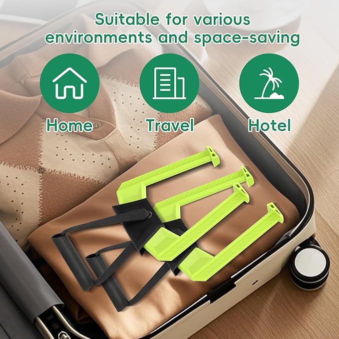 Portable Pull Up Bar for Doorway,Travel Pull Up Bar,Adjustable Home Gym Equipment,Dual Handle Design for Pull-Ups,Maximum Load Capacity of 330lb, No Screws Installation,Green