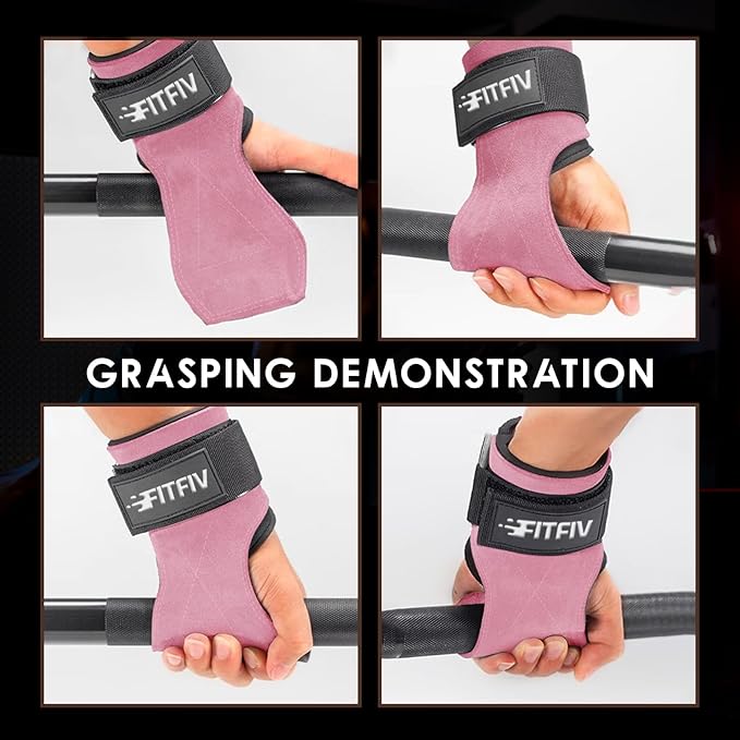 Weight Lifting Wrist Strap, Double Leather Weightlifting Wrist Straps for Gym Strength Training, Neoprene Padded Wrist Wraps - for Men & Women (Pair)