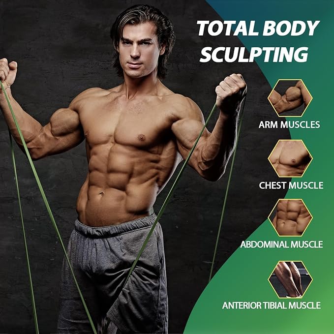 LEEKEY Resistance Bands, Exercise Bands with Handles,Pull Up Assist Bands - Bands for Working Out,Band for Men and Women Fitness Training, Physical Therapy,Home Workouts