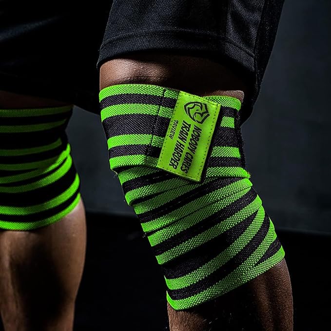 TAVIEW Elbow Wraps for Weightlifting (1 Pair), 47" Elastic Elbow Support & Compression Powerlifting, Fitness, Cross Training & Gym Workout - Elbow Straps for Weight Lifting