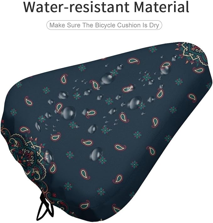 Waterproof Bike Seat Cover with Drawstring Waterproof Bike Seat Rain Cover Seat Protective Water Resistant Bicycle Saddle Rain Dust Cover