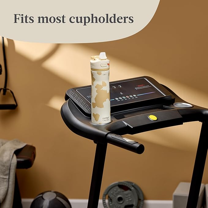 Contigo x Ally Love Jackson Chill 2.0, Stainless Steel, Spill Proof Water Bottle with AutoPop Lid, BPA Free, 24oz, Oatmilk