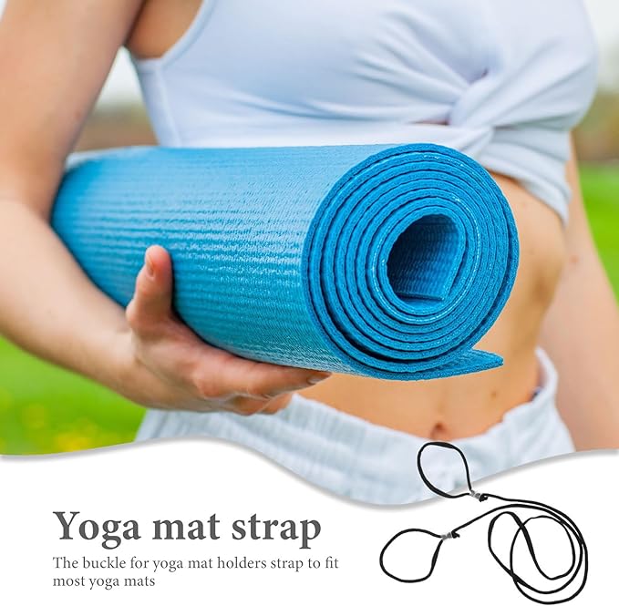 EXCEART 10Pcs Yoga Mat Carrier Strap Polyester Cotton Stretching Bands for Yoga, Pilates, Fitness