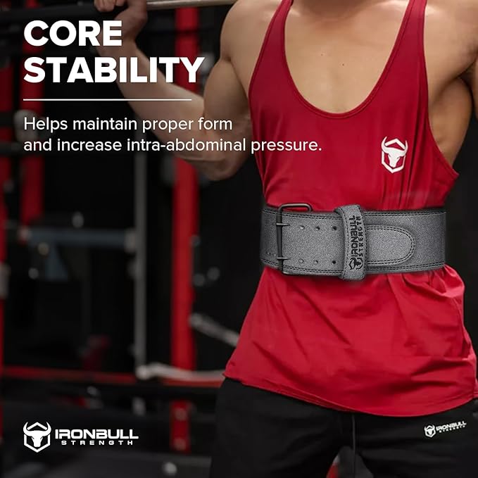 Powerlifting Belt - IPF Approved – Weight Lifting Belt 10mm - Prong Weightlifting Belt for Squats, Deadlift, and Bench Press – Lifting Belt Leather 4in for Men and Women – Back Brace for Gym, Workout, Strength Training, Strongmen & Power Lift