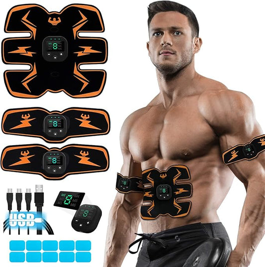 Portable Fitness Workout Equipment for Men Woman Abdomen/Arm/Leg Home Office Exercise,12 Free Gel Pads
