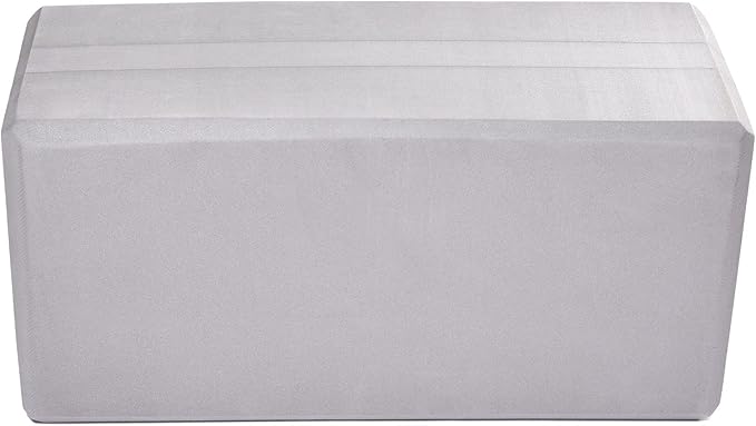 Hugger Mugger 5 in. Big Foam Yoga Block - Extra Large Size, Dense Foam, Reliable Support, Beveled Edges for Comfort, Great if You're Taller or Less Flexible