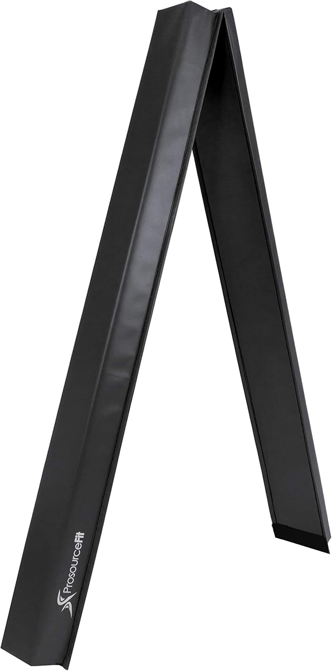 ProsourceFit Gymnastics Balance Beam for Kids, 9ft Long Firm Folding Floor Beam with Non-Slip 4-inch Wide Surface for Safe Gymnastics Practice at Home or Gym