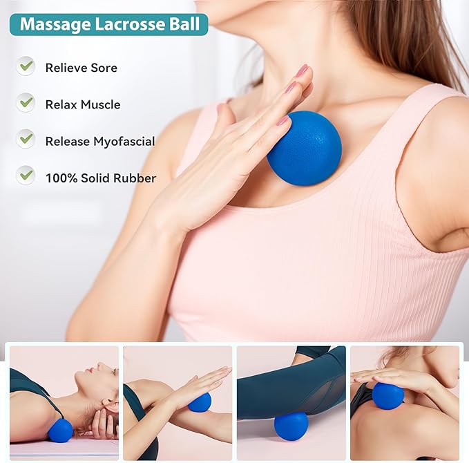 HASHMUST Pilates Ring Kit 12 PCS for Women, Home Workout Equipment with Magic Circle, Mini Exercise Ball, Resistance Bands, Massage Lacrosse, Yoga Strap, Full-Body Fitness Set for Toning & Gift