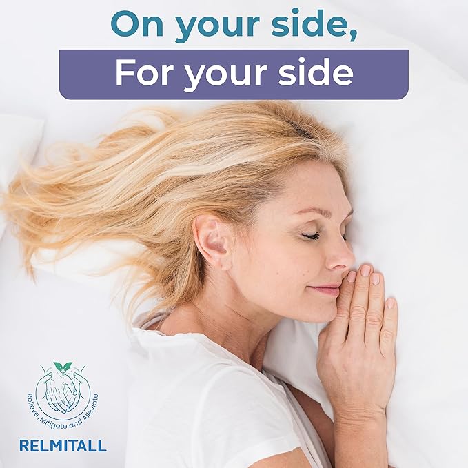 Sleep Mask for Side Sleepers – Exclusively Designed for Menopause, Insomnia, and Sleep Disorders, Light Blocking 4D Eye Mask with Adjustable Fit, Includes Earplugs & Travel Pouch