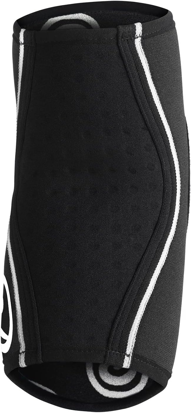 Rehband Elbow Support & Protector for Men & Women Black, 5mm Neoprene Elbow Protection for Volleyball & Handball & Indoor Sports