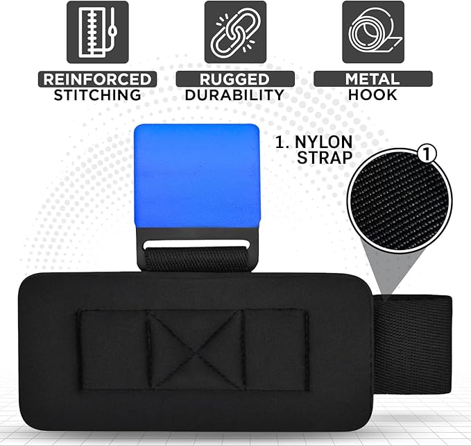 WYOX Weight Lifting Hooks for Men & Women (Pair) โ Heavy Duty Wrist Support Straps with Hooks for Deadlifts, Pull Ups, Shrugs โ Gym Lifting Straps with Grip Assist for Weightlifting & Strength Training