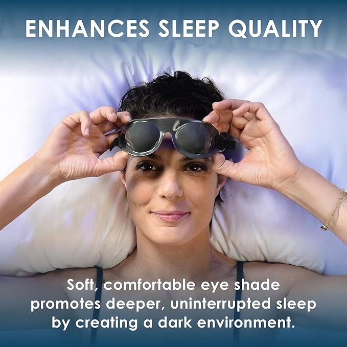 Eyeseals 4.0 Sleep Mask – Charcoal – Moisturizing Eye Masks for Sleep Keep Dry Air Out – Latex-Free Eye Mask Great for CPAP Users