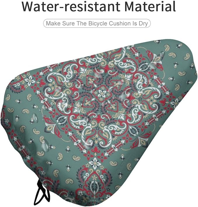 Waterproof Bike Seat Cover with Drawstring Waterproof Bike Seat Rain Cover Seat Protective Water Resistant Bicycle Saddle Rain Dust Cover