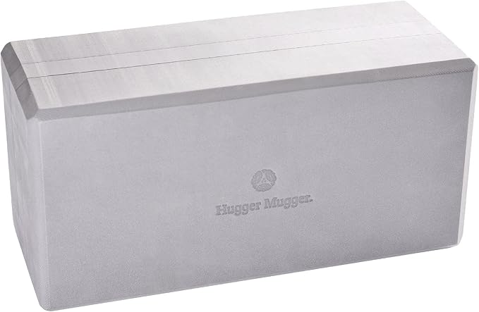 Hugger Mugger 5 in. Big Foam Yoga Block - Extra Large Size, Dense Foam, Reliable Support, Beveled Edges for Comfort, Great if You're Taller or Less Flexible