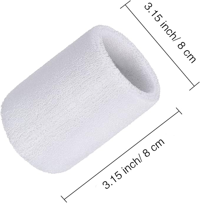 12 Pack Sweatbands Sports Wristband Cotton Sweat Band for Men and Women, Good for Tennis, Basketball, Running, Gym, Working Out