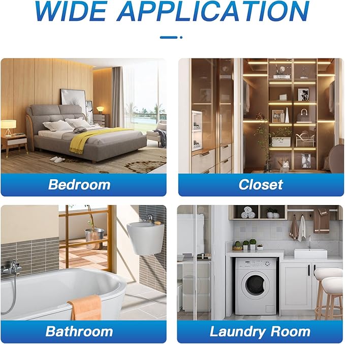 Vacplus Moisture Absorbers, Hanging Closet Dehumidifier Bags, Humidity Packs, Desiccant, Closet Dehumidifiers with Lavender Fragrance, 10 Pack, 9.8 OZ