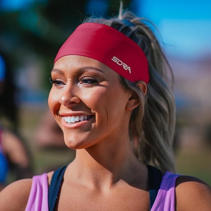 Suddora Workout Headband - Lightweight, Stylish & Comfortable Spandex Headband for Running, Workout, Football, Cosplay & Costumes