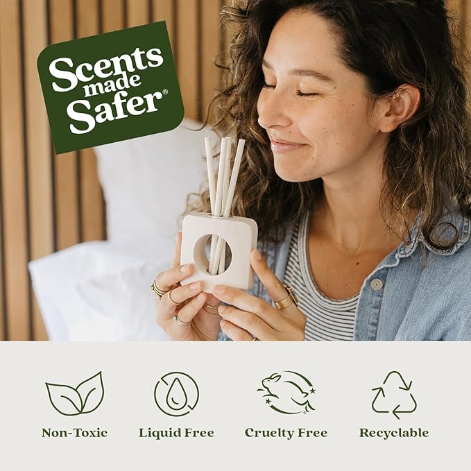 Enviroscent Non-Toxic Air Freshener for Home (Lemon Leaf & Thyme) Essential Oil Diffuser | Air Freshener & Room Freshener | Home Fragrance Last Over 30 Days | 8 Scent Stix Refills