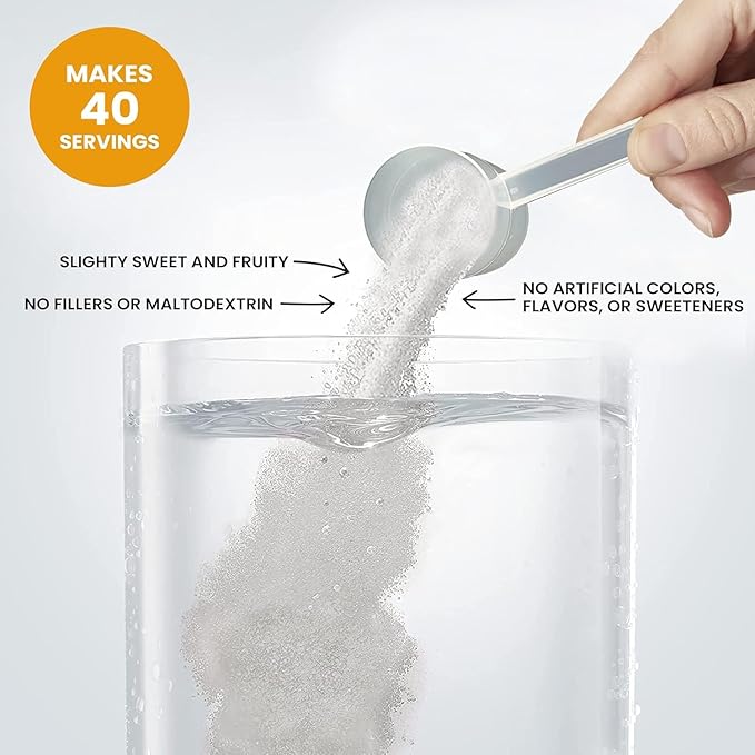 Vitalyte Electrolyte Powder Drink Mix, Isotonic Electrolyte Hydration Mix, Gluten Free Post Workout Powder Mix, Pack of 2, 35 oz. Each, Orange Flavor