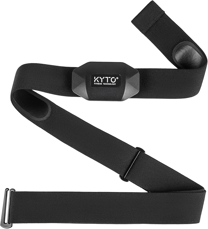 KYTO Heart Rate Monitor Chest Strap, ANT+/ Bluetooth, Compatible with iOS/Android APPs, Cycling/Yoga/Basketball/Running/Fitness Exercise/Boxing