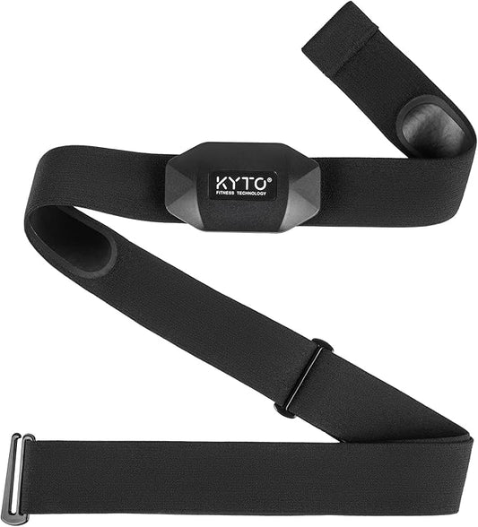 KYTO Heart Rate Monitor Chest Strap, ANT+/ Bluetooth, Compatible with iOS/Android APPs, Cycling/Yoga/Basketball/Running/Fitness Exercise/Boxing