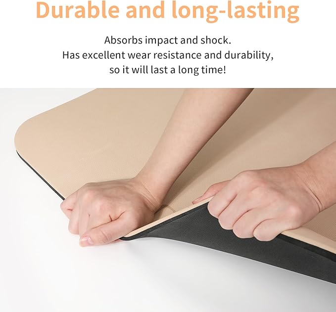 Yoga Mat Non Slip Anti-tear,extra thick-2/5 inch(10MM)High Resiliency Professional POE Yoga Mats for Women Men Kids,72"x24"inch,Workout, Yoga, Pilates and Floor Exercise, with Carrier Strap