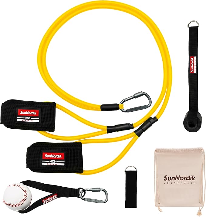 Resistance Bands for Pitchers, Baseball & Softball Training Equipment for Improving Arm Strength & Pitching Training, Baseball Pitching Bands for All Skill Levels