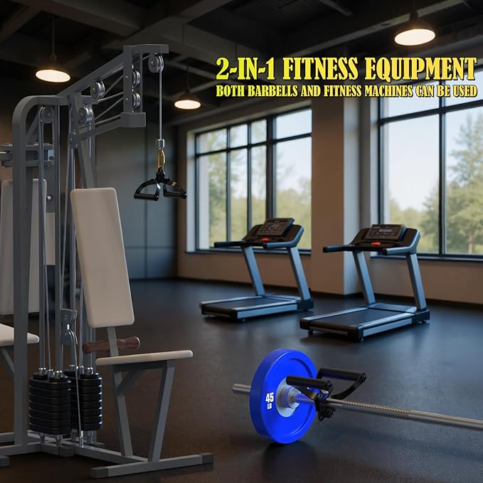 V Bar Landmine Attachment - T Bar Row Handle for Olympic Barbell, Multi-Grip V-Handle with Non-Slip Rubber Grip for Landmine Exercises, Seated Rows, Face Pulls, Strength Training (Fits 1" & 2" Bars)