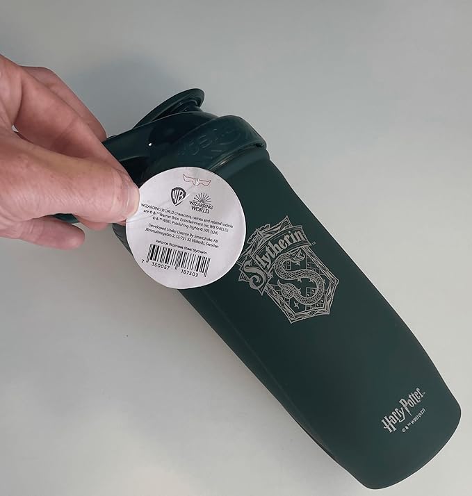 Smartshake Reforce Stainless Steel Harry Potter Slytherin Shaker Bottle (900 ML /30oz) | Light Weight Resistance Sports Shaker Bottle with a Soft Lid | Leakproof, BPA Free & DEHP Free
