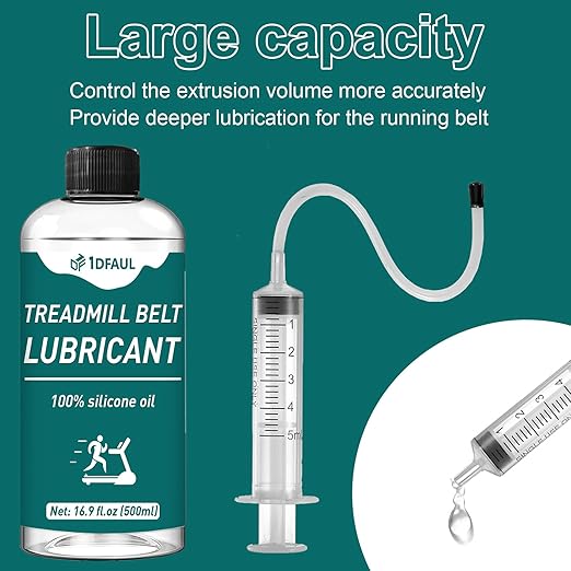 500ml Treadmill Oil Belt Lubricant, Silicone Treadmill Lubricant for Belt High Temperature Resistance, Reduces Friction, Noise & Wear, Suitable for Various Treadmills Models