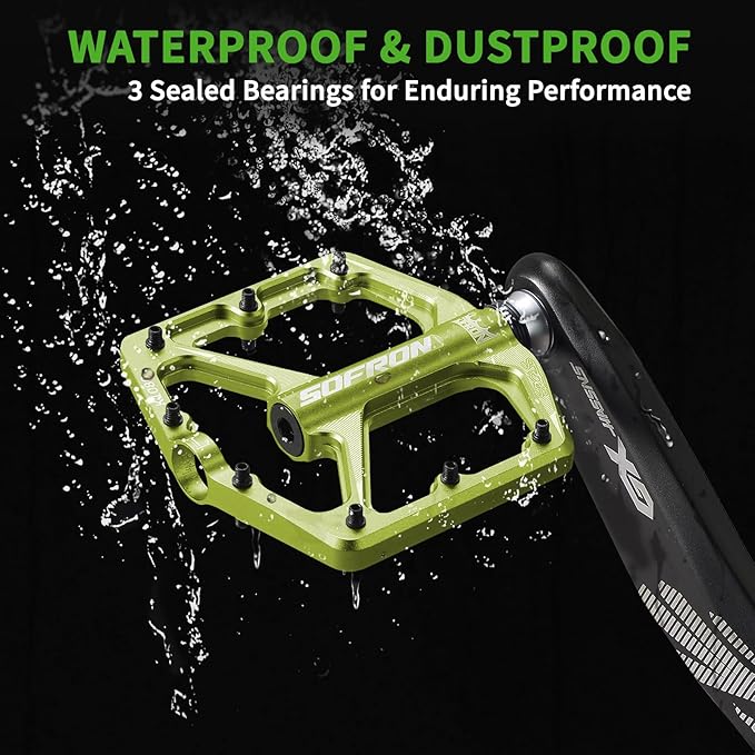 MTB Bike Pedals, Lightweight Bicycle Pedals for BMX/MTB -Universal Lightweight Aluminum Alloy Platform Pedal