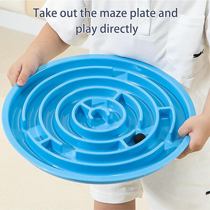 Maze Balance Board Game, Sensory Training Board with Non-Slip Surface & 3 Replacement Maze Board, Durable Board for Early Education & Skill Development Max Load 165 Lbs