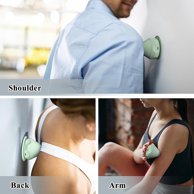 PROIRON Mountable Massage Ball Vibrating & Heating Hand Free,Deep Tissue Massage Trigger Point Therapy for Back Neck Feet Body, Myofascial Release Muscle Soreness & Joint Pain Relief