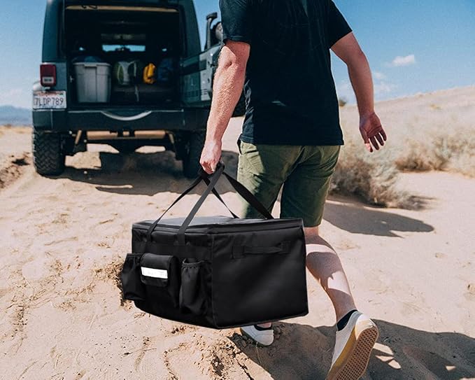 MyLifeUNIT Insulated Cooler Bag for Food & Pizza Delivery Bag Suitable for Car, Bike, Camping, Picnic, Beach, Large Size