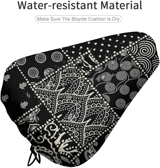 Waterproof Bike Seat Cover with Drawstring Waterproof Bike Seat Rain Cover Seat Protective Water Resistant Bicycle Saddle Rain Dust Cover