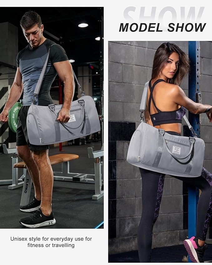 Gym Bag Womens,Travel Duffel Carry on Bag Sport Tote Bag Weekend Overnight Bag