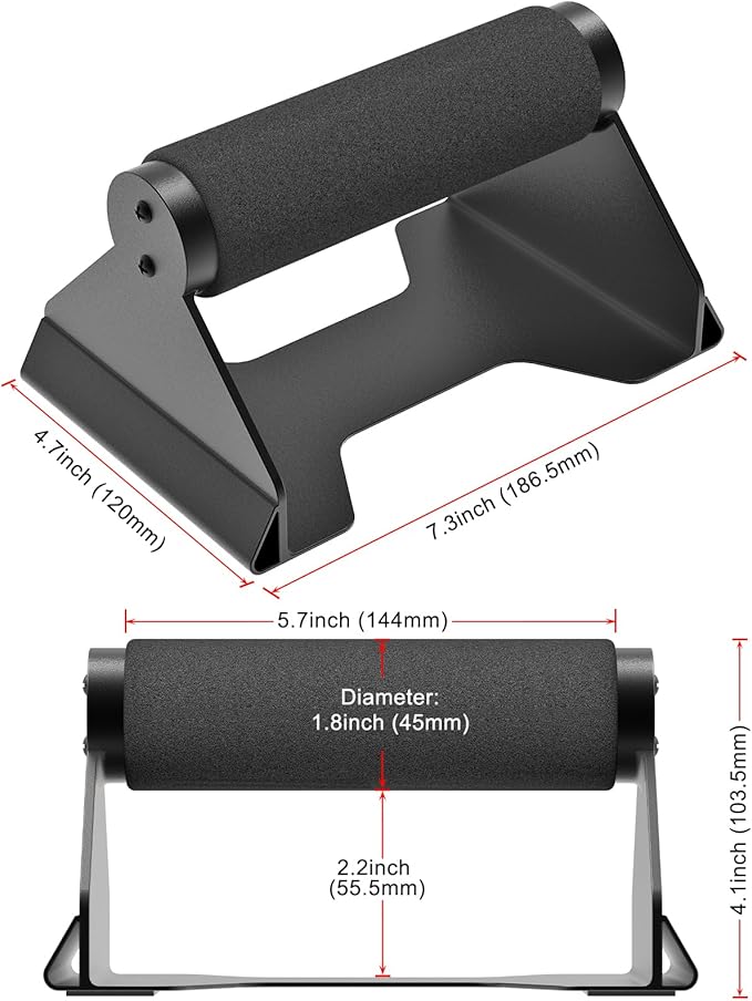 Kipika Push Up Bars, Pushup Stands, Ergonomic Wooden Handles, Anti-slip Rubber Base Pads, Parallettes Bars for Strength Training Equipment & Calisthenics, Perfect for Floor Workout Exercise