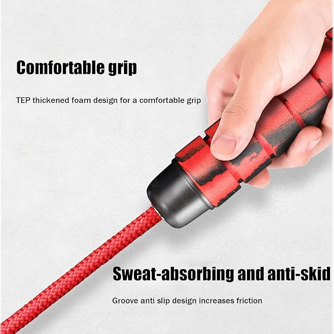 30 FT Long Jump Rope for Kids Adults,Double Dutch Jump Rope,Adjustable Skipping Ropes with High-strength Nylon Braided Rope Core,360°Rotation Not Entangled,Long Enough for 6-10 Jumpers.