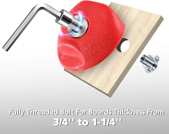 TOPNEW 32 Rock Climbing Holds Multi Size for Kids, Adult Rock Wall Holds Climbing Rock Wall Grips for Indoor and Outdoor Playground Play Set - Includes 2 Inch Mounting Hardware