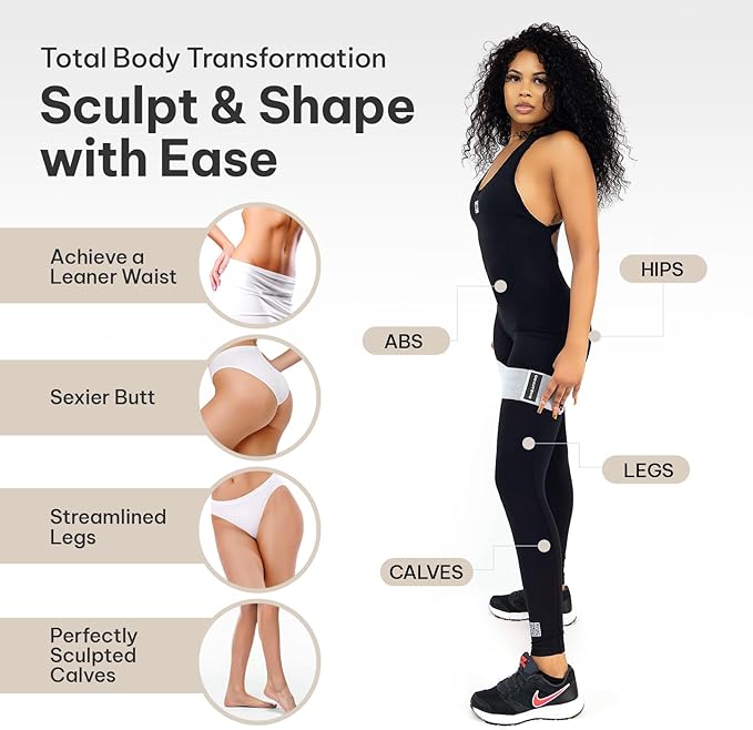 Exercise & Toning Kit. Resistance Bands, Booty Bands, Core Sliders Set for Men and Women, for Home Fitness, Gym, Yoga, Squat, Glute, Legs, Butt and core Building. Portable and Convenient.