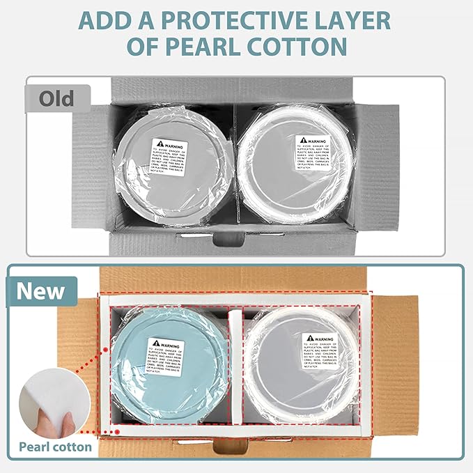 20oz Food Storage Containers with lids Set, Airtight 2.5 Cup Glass Meal Prep Containers, Heat-Resistant BPA-Free Glass Containers for Soup Leftover, Microwave, Dishwasher Freezer Safe (4 Packs)