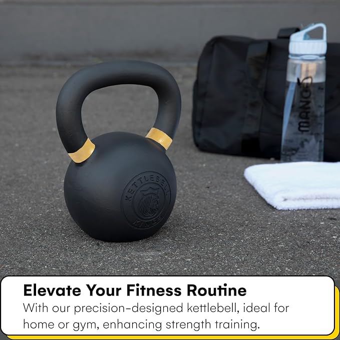 Kettlebell Kings Powder Coated Kettlebell Weights - 9-97 lb Strength Training Kettlebells for Men and Women - Hand Weights Workout Gym Equipment - Weights Set for Home Gym- New