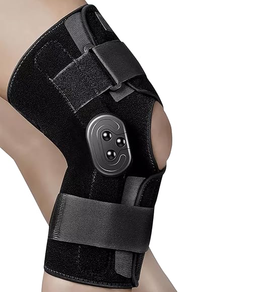 Hinged Knee Brace - Adjustable Knee Support Brace for Men and Women - Patellar Stabilizer, Arthritis Pain Relief, ACL, PCL, MCL, Meniscus Tear