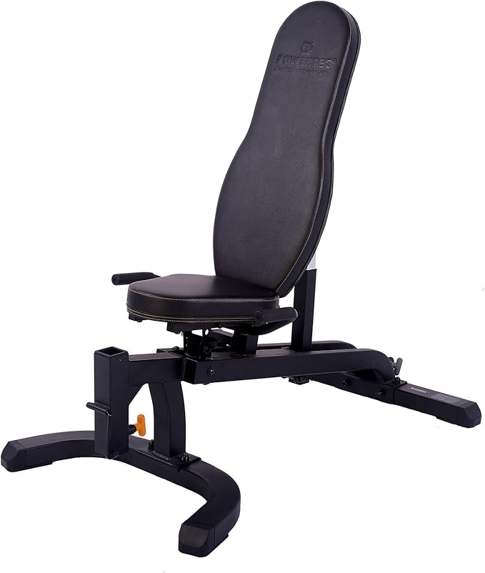 Powertec Fitness Workbench F.I.D. Bench - Adjustable Weight Bench, 600 lb Capacity - Exercise Equipment for Home Workouts - Universal Strength Training System