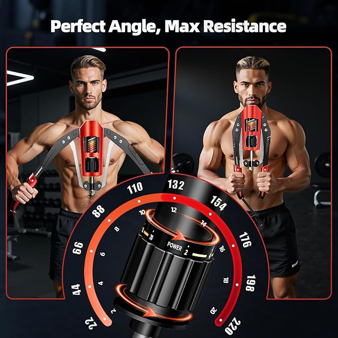 EAST MOUNT Twister Arm Exerciser - Adjustable 22-440lbs Hydraulic Power, Home Chest Expander, Shoulder Muscle Training Fitness Equipment, Arm Enhanced Exercise Strengthener