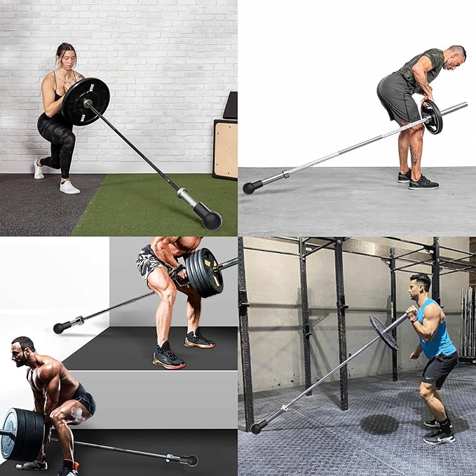 Landmine Attachment for Barbell 2 inch Olympic Bars Natural Rubber T Bar Row Attachment for Press, Row, Rotate, Split Squat Safety Sturdy and Easy to Use with 360ยฐ Rotation for Gym Home