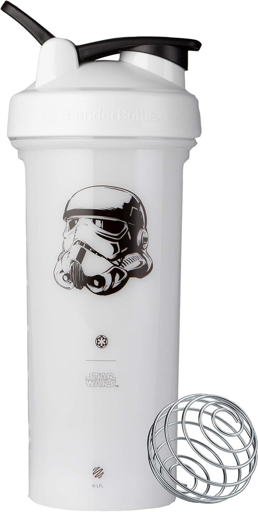 BlenderBottle Star Wars Shaker Bottle Pro Series Perfect for Protein Shakes and Pre Workout, 28-Ounce, Stormtrooper