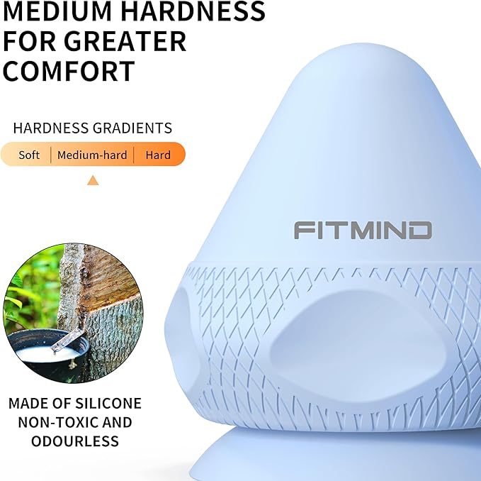 Mountable Self-Massage Ball Handfree with Suction Cup,Deep Tissue Back Sore Muscle Knot Massager,Myofascial Release,Manual Massage Balls, Foot Plantar Fasciitis, Back Stress Relief- Blue