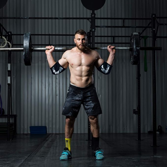 Elbow Sleeves (Pair),Support for Cross Training,Weightlifting,Powerlifting,Basketball and Tennis,5mm Neoprene Compression Brace for Both Women and Men(Medium)