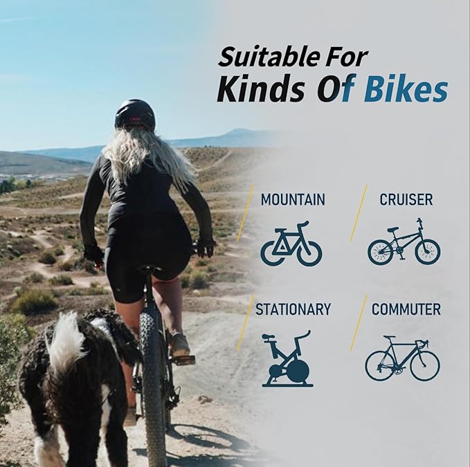 Bike Seat Cover, HUIOK Wide Gel Exercise Bike Seat Cushion for Women Men Comfort, Fits Spin, Stationary and Cruiser Bikes, Indoor Outdoor Cycling, Water Dust Resistant Cover Included